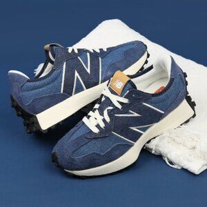 New Balance 327 Casual Women's Sneakers Shoes Canvas Denim Blue ~Various sizes~